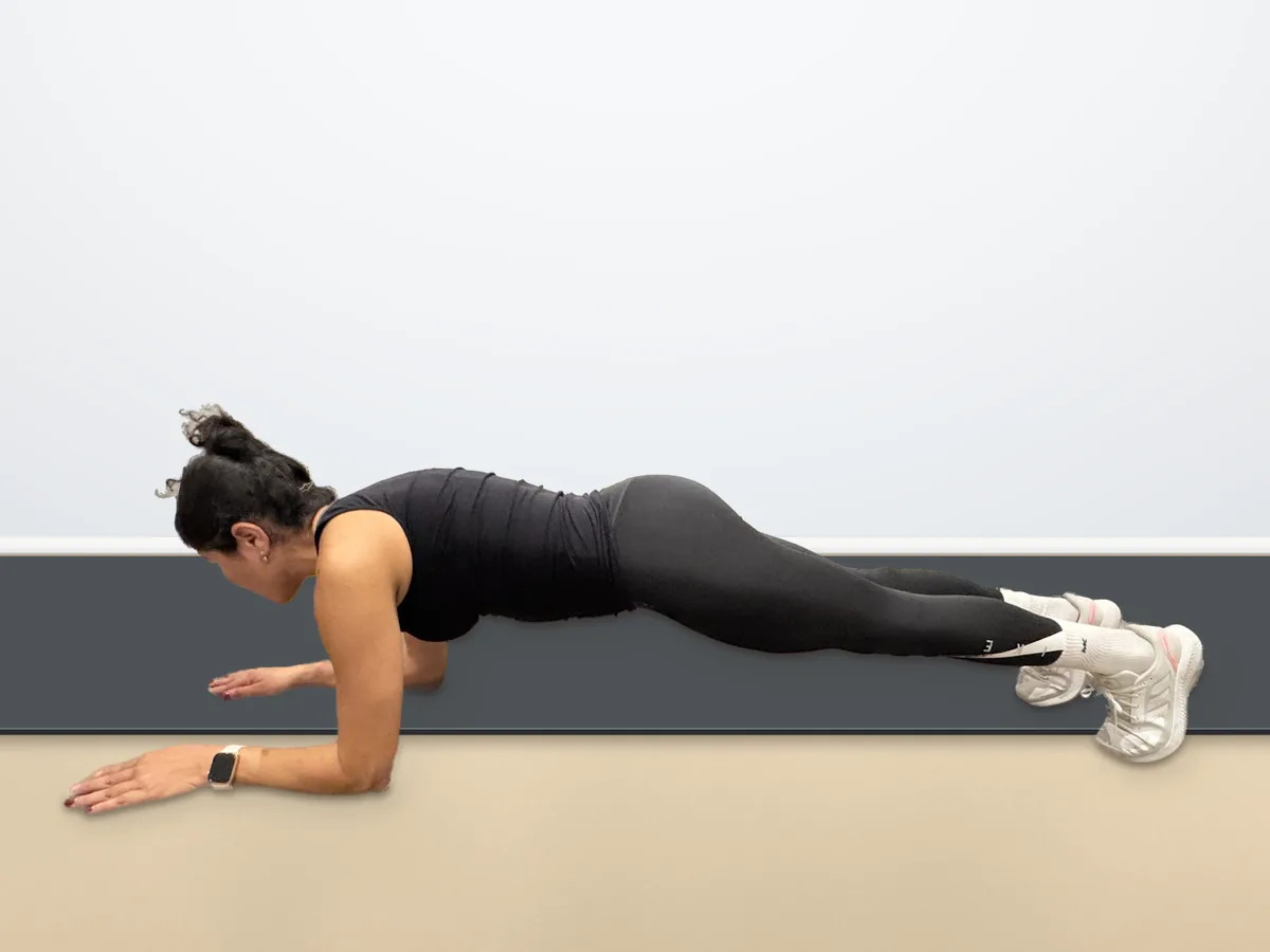 Plank met beenheffing - beginhouding
