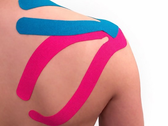 Kinesiotape (medical tape, curetape) bij Fysiotherapie Dobbe