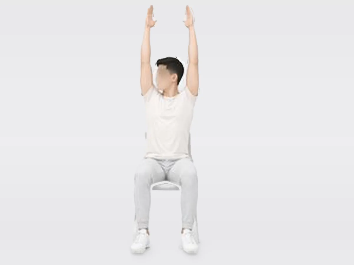 Armen omhoog veren